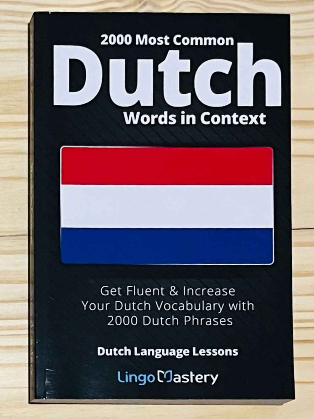 Dutch Words in Context Vocabulary Book - Black with Red/White/Blue